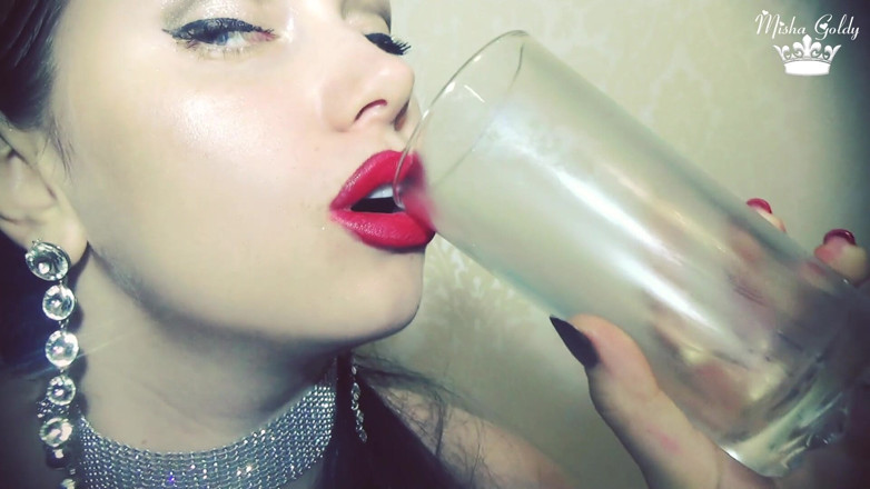 Goddess Misha Goldy: Valentines red marks on glass