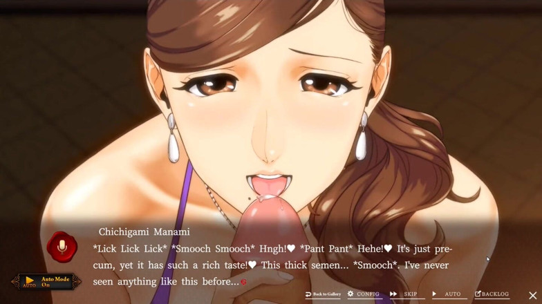 NSFWOtaku: Hentai-spiel - professionelle kehlenfick-performance - die hingabe einer riesenbrüstigen MILf, oralservice - ntr...