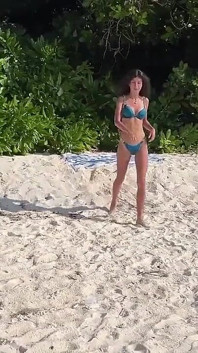 Pissed on Girl on a Beach - She Was Shocked
