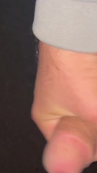 Teen Boy Night Flash Near City in Pantyhose