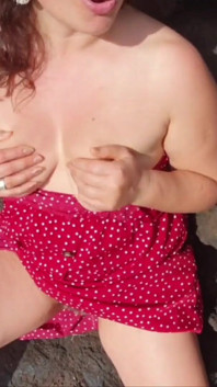 Teacher Makes Sex Education Video for Her Students! Outdoors!