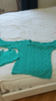 I Knitted Myself a Top and a Sweater, Bragging
