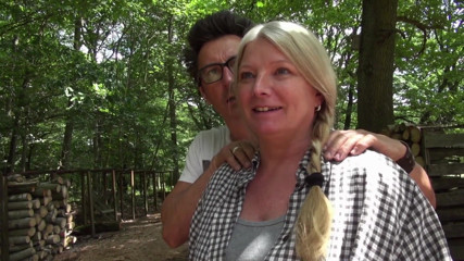 FUCK PARTY XXX: Curvy blonde likes outdoor fuck with the guy she just...
