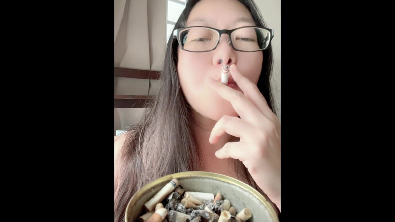 Smoking Asian: Addicted Smoking Asian: Wake up and Inhale My Morning Smoke...