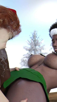 Santa přistihl futa elfa při análním šukání své manželky paní Clause na Štědrý den - Sassycomics