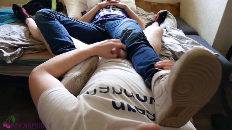 Ethan Alex: Hot lad gave me his sweaty feet to worship and...
