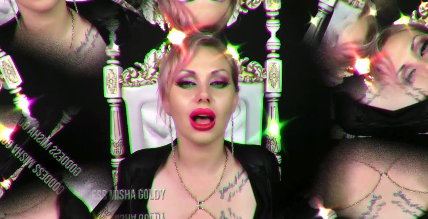 Goddess Misha Goldy: Nepotřebuješ pro mě nic víc než goon, dokud nezbude nic....