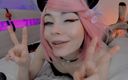 Dirty slut 666: Fată prostească Uwu Anime care bălește cu Ahegao Face