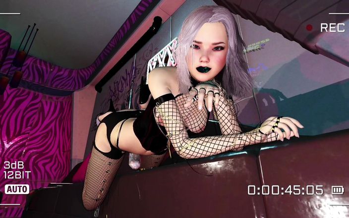 EvolutionLFN: Gagica Cyberpunk are orgasm ca fântâna Futa/trans