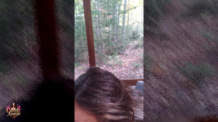 Candi Annie: 一流的乐趣第一人称视角森林性爱和吞精 - candi annie