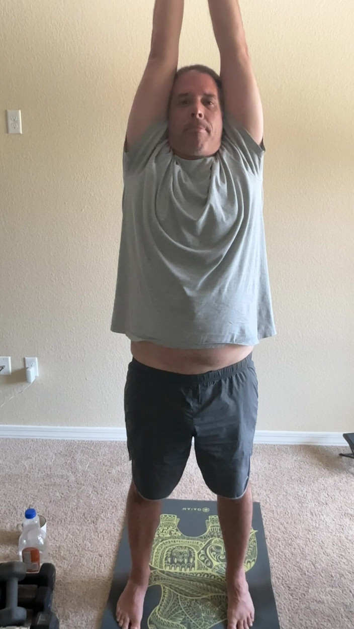Duke Silver: Stretching and lifting weights