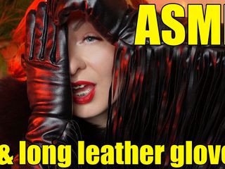 Arya Grander: Seks pin up Arya, wideo ASMR w długich czarnych rękawiczkach