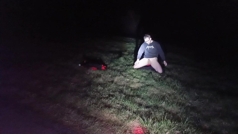kickerscooter: I Strip and Jerk off Outside at Night