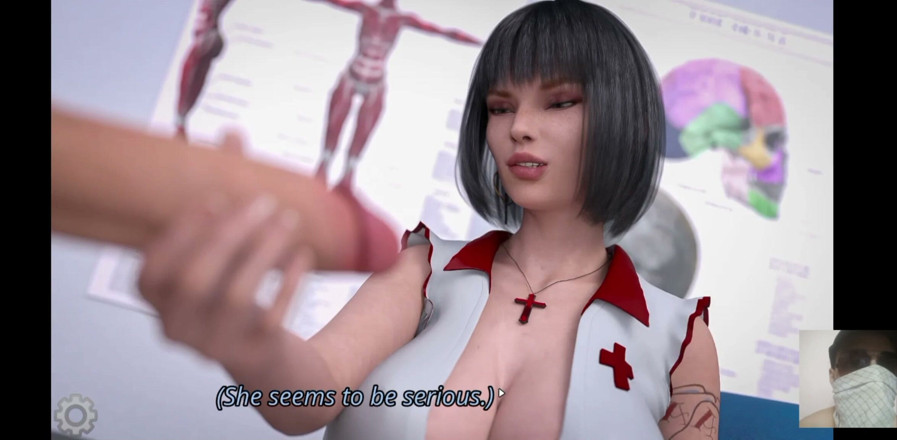 Dark Sam: 我发现热辣的护士在直播中自慰，然后我操了她！