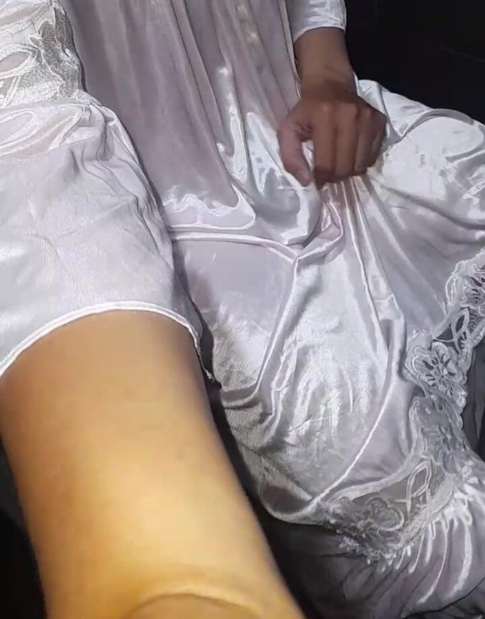 Naomisinka: Crossdresser Gorgeous Satin Lingerie Pleasure