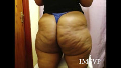 Big black clapping booties: 穿着性感丁字裤对着我阴户的屁股撸管，第10集