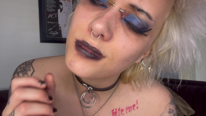 Glitterqueen1999: Udar dla macochy JOI szminka fetysz ręczna robota