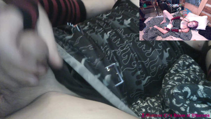 Cyanide Mistress of Darkness Stripping, Showing Tits & Ass, Playing W Her Pierced Clitty Shemale Sexcam Capture XXX 666 (House of whorrors vault of darkness)