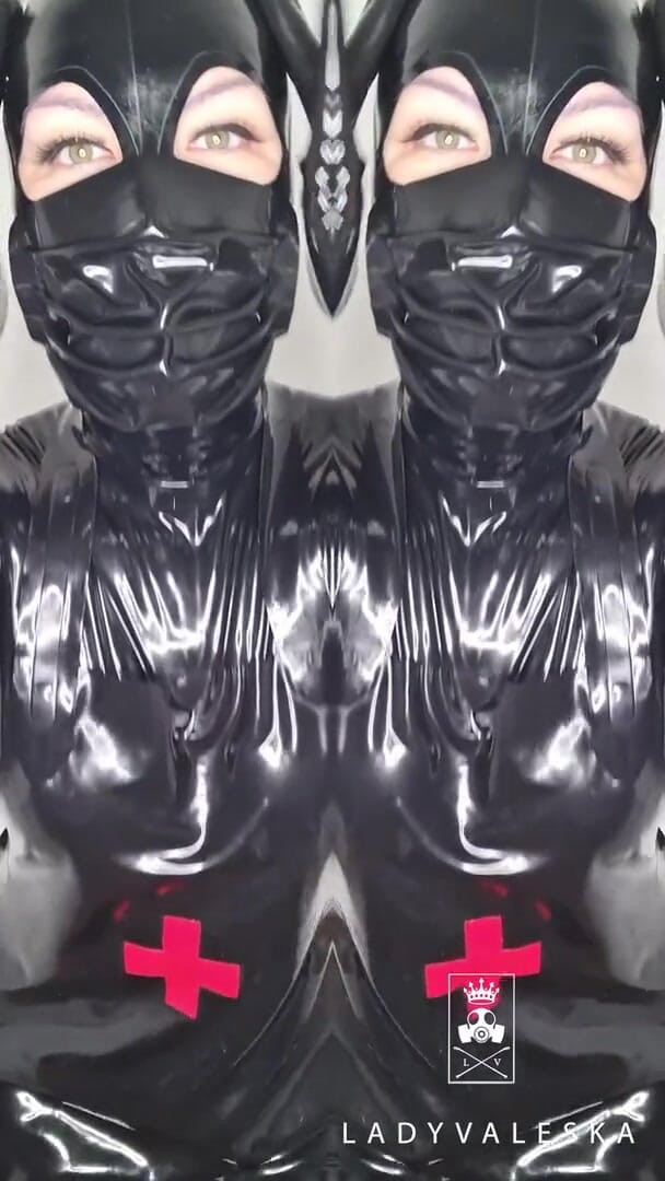 Lady Valeska: Cum Eating for Lady Valeska's Rubber Clinic