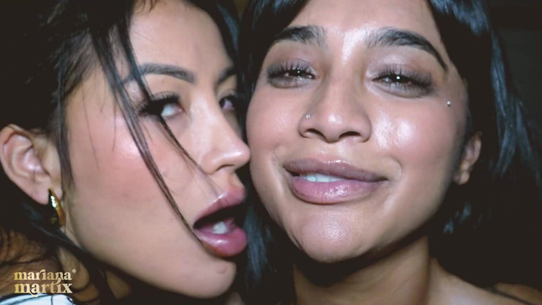 Mariana Martix: Two Busty Sluts in Lingerie Have Hardcore Lesbian Sex - Mariana...