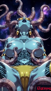 Gol, vollbusige alien-fantasy-animation v2