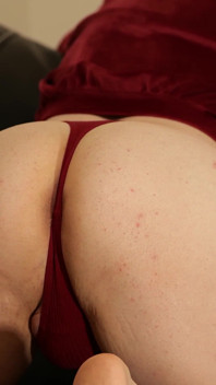 Ass Tease and Play on the Armchair