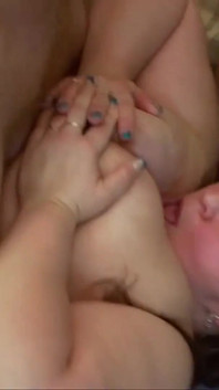 Beautiful big fat horny brunette with soft perfect tits moans and moans as she gets fucked hard
