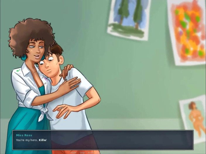 Cartoon Play: Summertime saga parte 241 - insegnante di arte nel college