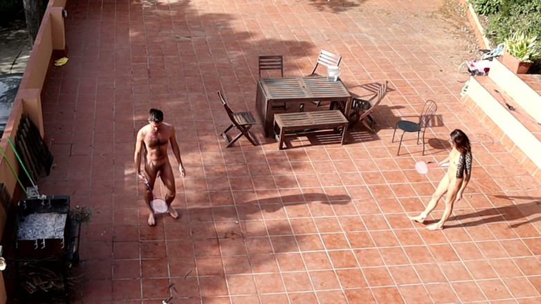 Magia Rosa: Couple Catched Fucking in the Courtyard