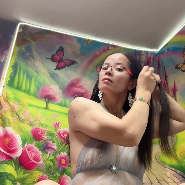 sweethanajapanese: Play Clit by Cucumber Horny Time
