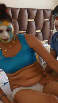 Desi sexy Malkin wil een hete massage van Chottu Kamwala