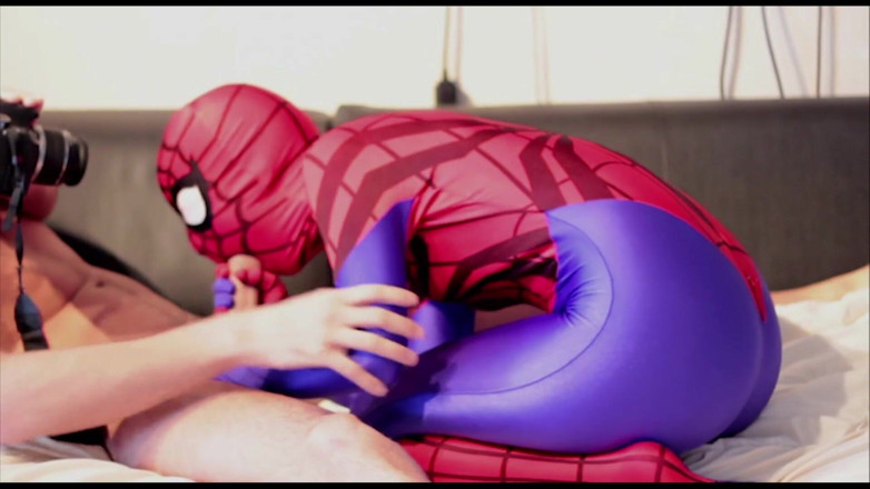 Nylon Xtreme: Zentai super eroina spidergirl pompino