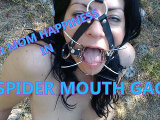 Fuck me like you hate me: Mouth gag... Spider mouth gag