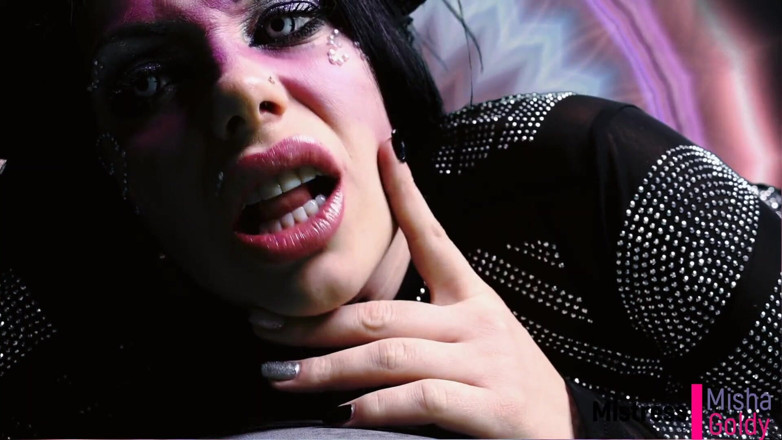 Goddess Misha Goldy: Brown toilet task from succubus, soul swallowing and consuming by...