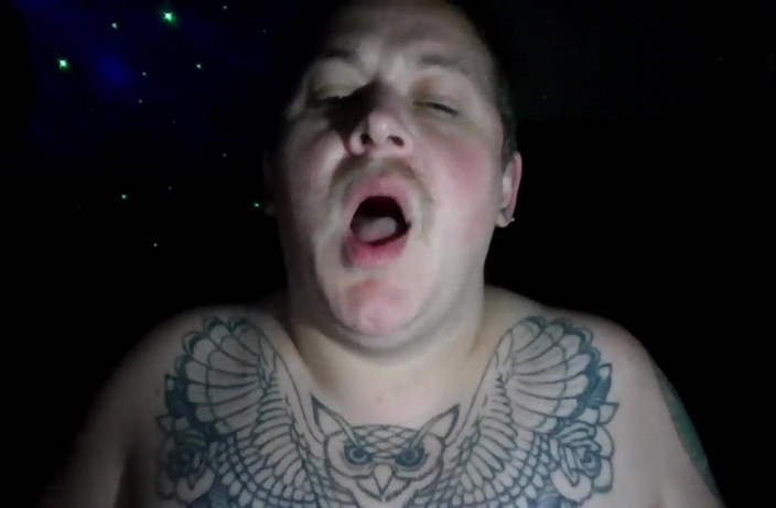 SoftBakedAfterDark: Fat Horny Trans Man - Riding and Rope