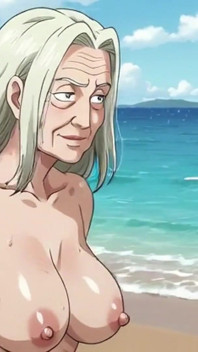 Ai Cartoons, clips paisibles sur la plage avec des femmes matures aux seins énormes