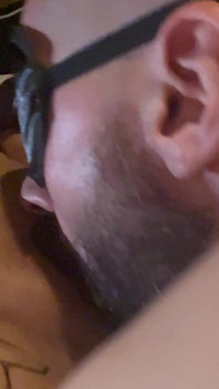 Blindfolded Slave Passionately Tongue Kissing Plump Shaved Pussy