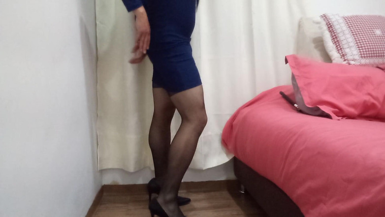 Andrea Travesti Bogota: สาวข้ามเพศเซ็กซี่ เต้นรำในชุดชั้นในเซ็กซี่