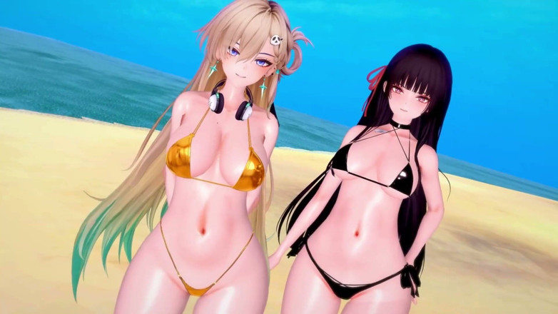 NSFWOtaku: Wuthering Waves - Chisa and Lynae Slutty Ride Turns Into BBC...