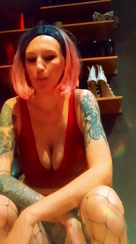 Lady Angela Solo Spit Fetish Pleaser Heels Fishnets