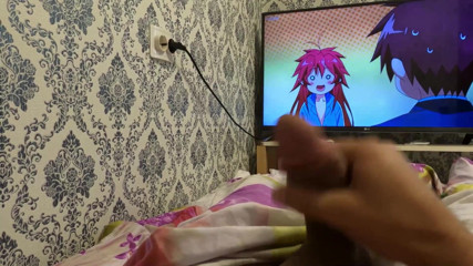 SexMamon: Guardando cartoni animati, sborrando a letto, bel rallentatore
