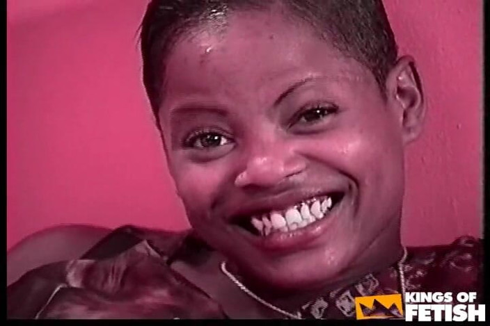 Inter-racial: Ebony with Huge Tits Plays with a Toy and Gets...