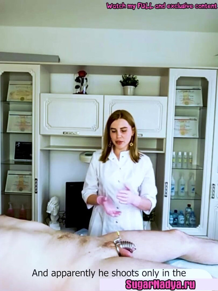 SugarNadya: Niezwykła depilacja przez SugarNadya dla klienta z czapką ochronną na...