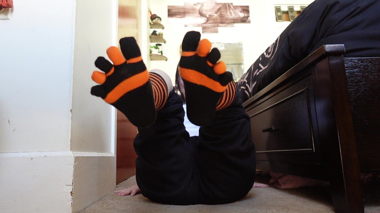 Raven Willow: Toe Sock Tease