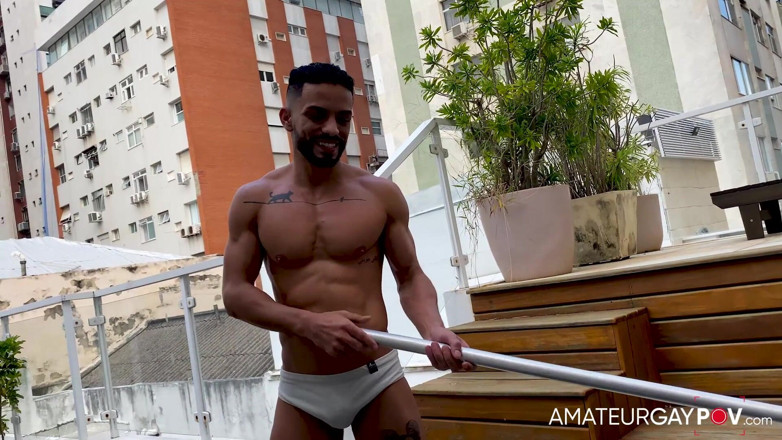 Amateur Gay POV: Sexiest pool boy ever
