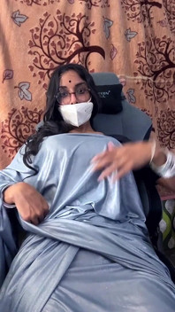 Crossdresser Jerk off in Saree