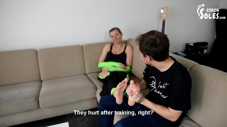 Czech Soles - foot fetish content: Dancing student gets her sexy feet worshiped