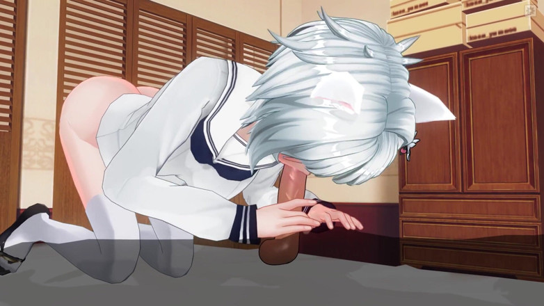 H3DC: 3D hentai neko sweet sucking
