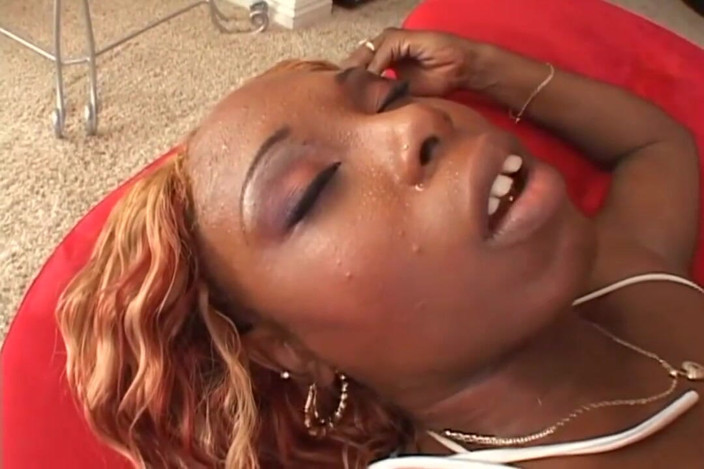 Black Sinner: Redhead ebony takes a BBC deep in her pussy