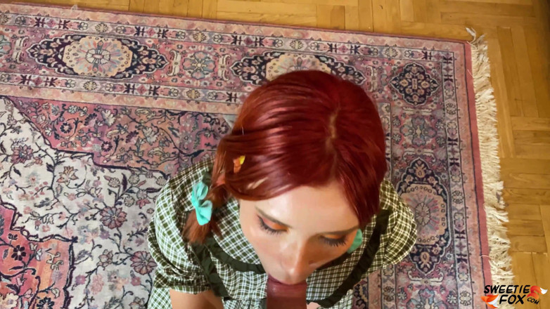 Sweetie Fox: Fox sucks deep dick Stepdaddy and fuck doggystyle